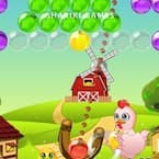 Сбейте в игре все пузыри, чтобы освободить цыплят
